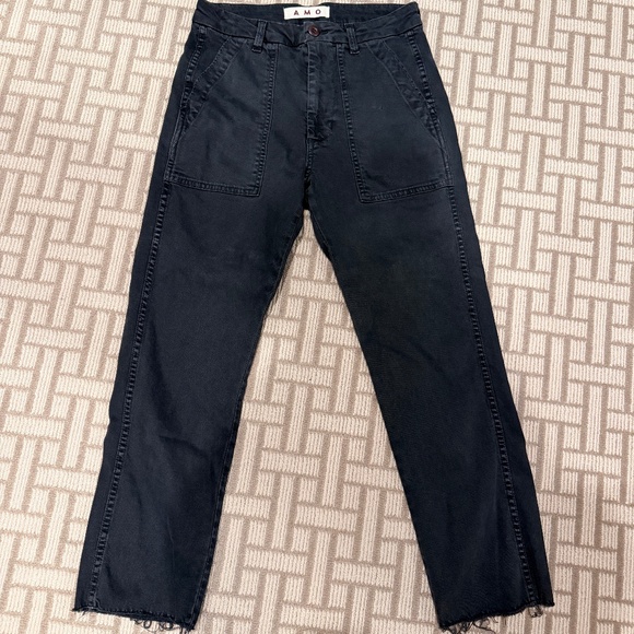 AMO Easy Army Trouser - Washed Black. sz 25 - Picture 1 of 6